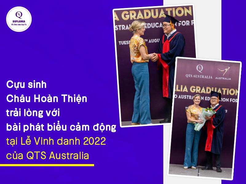 Châu Hoàn Thiện được Bà Rebecca Ball - Phó Tổng Lãnh Sự Thương Mại Úc tại Việt Nam, Tham Tán Thương Mại Cấp Cao Úc tại Việt Nam chúc mừng tại Lễ Vinh danh.
