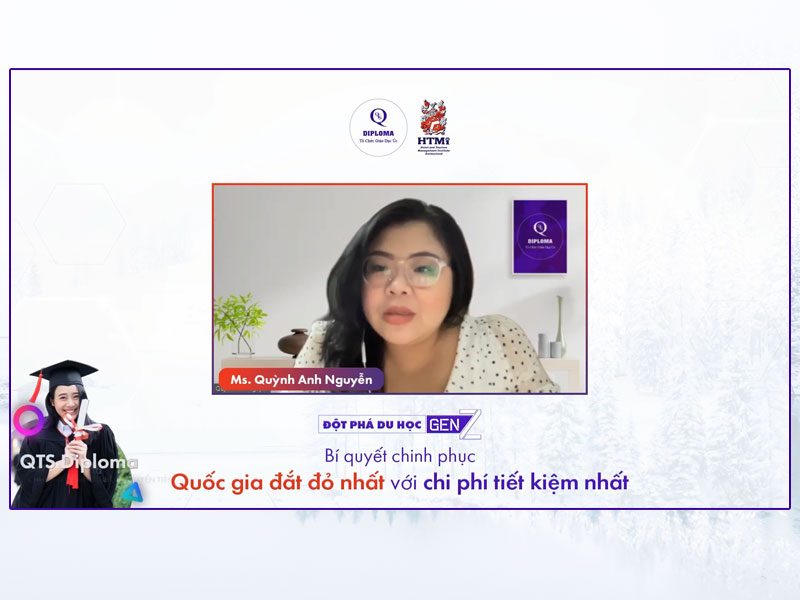 Ms. Quỳnh Anh Nguyễn - Giám đốc Đào tạo Tổ chức Giáo dục QTS Australia chia sẻ về chương trình học QTS Diploma và lộ trình du học chuyển tiếp Học viện HTMi
