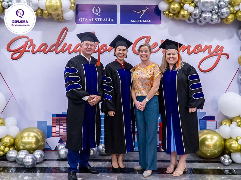 Buổi lễ tốt nghiệp năm 2022 của QTS Diploma có sự tham gia của đại diện Chính phủ Úc
