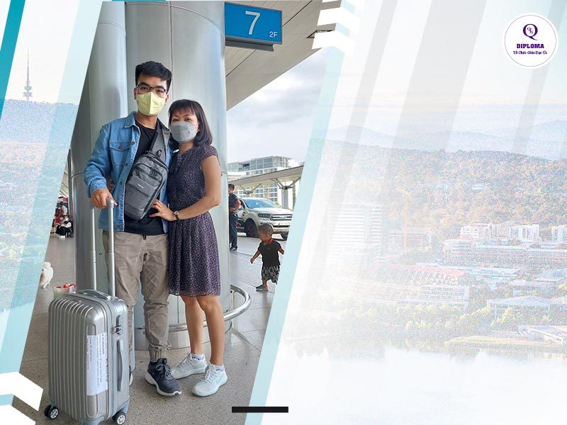 Học viên của QTS đi du học Úc trường Đại Học Canberra 