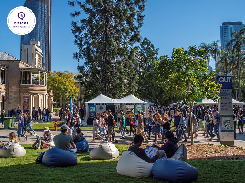 Campus cực xịn tại Đại học Công nghệ Queensland