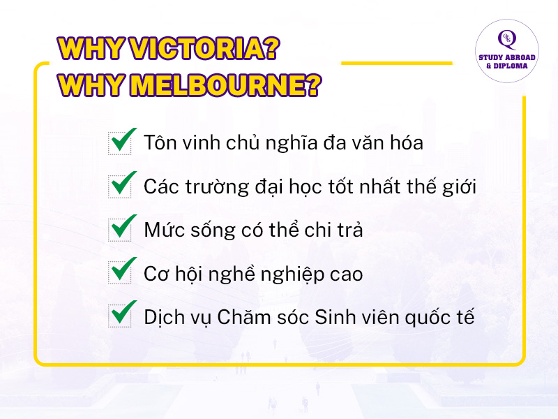Tại sao chọn du học tại các trường Đại học ở Victoria Úc