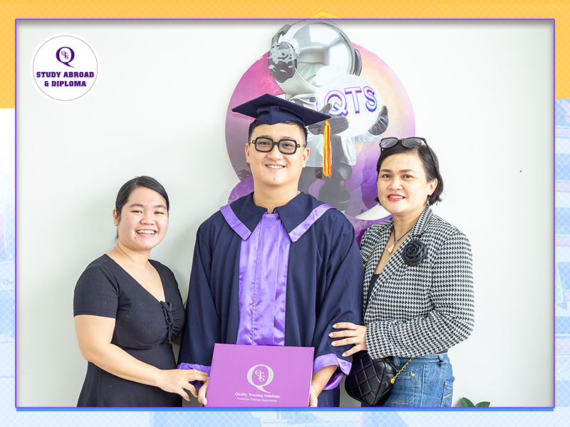 Giao Nguyễn hoàn thành xuất sắc chương trình học tại QTS BSB50120 Diploma of Business trong 7 tháng 