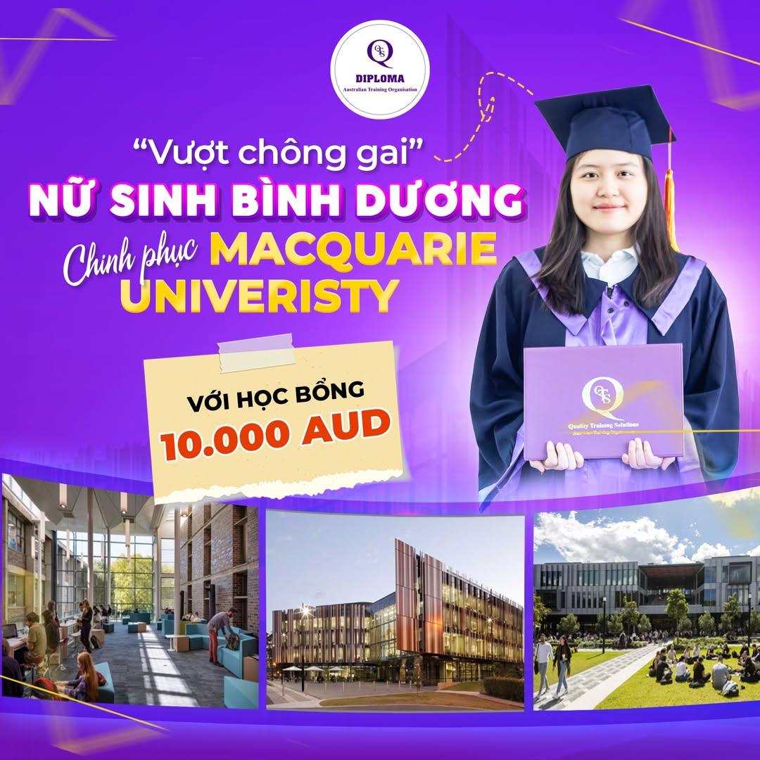 Học viên Diploma Xuân Thi - Đạt học bổng Macquarie University