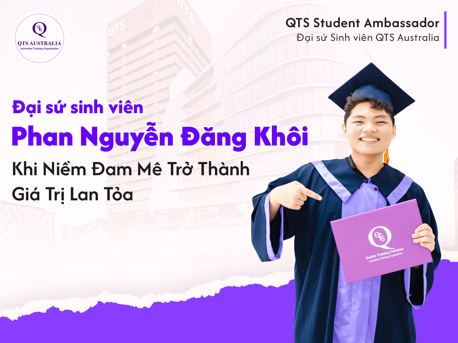 Phan Nguyễn Đăng Khôi - QTS Student Ambassador