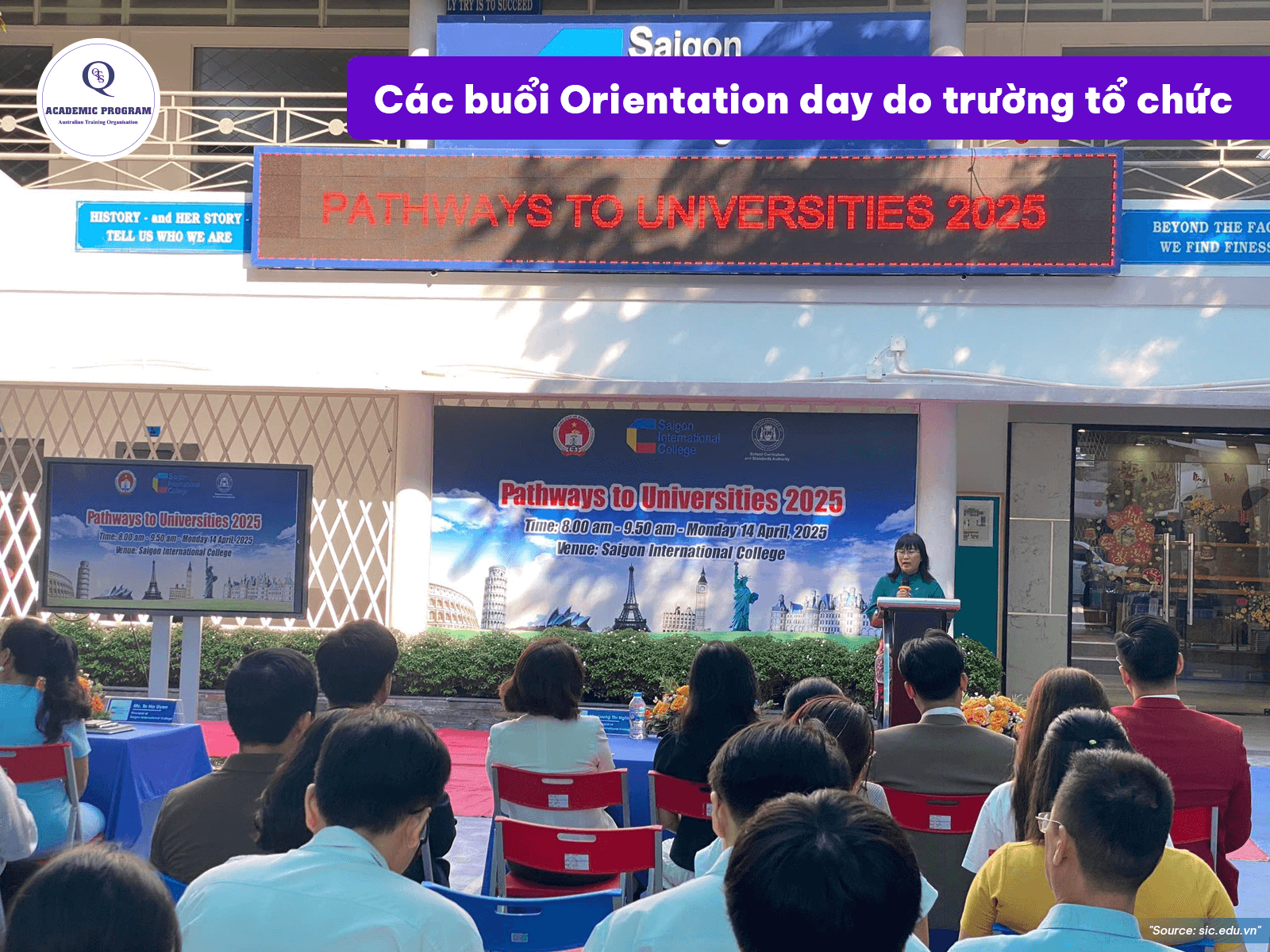 Buổi Orientation day do trường SIC tổ chức
