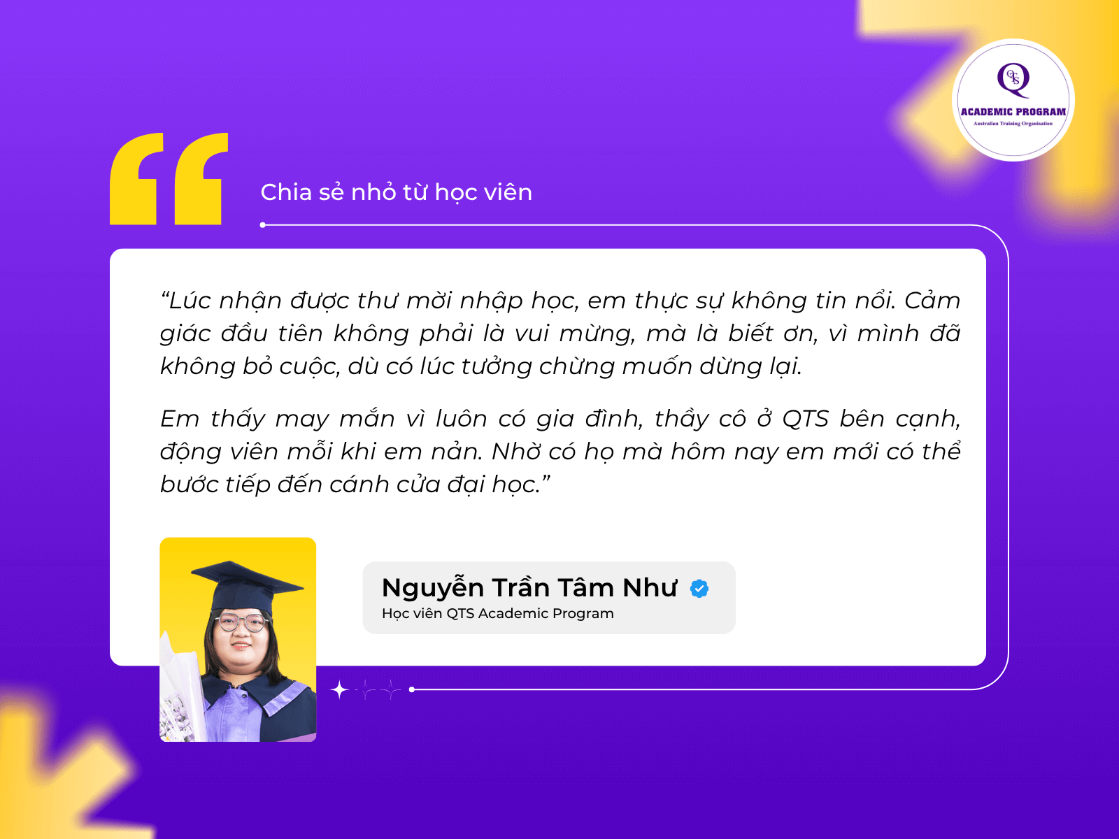Học viên Nguyễn Trần Tâm Như