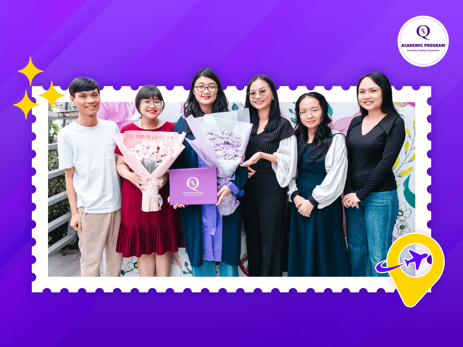 hoc vien khanh linh Học viên Khánh Linh cùng thầy cô cố vấn