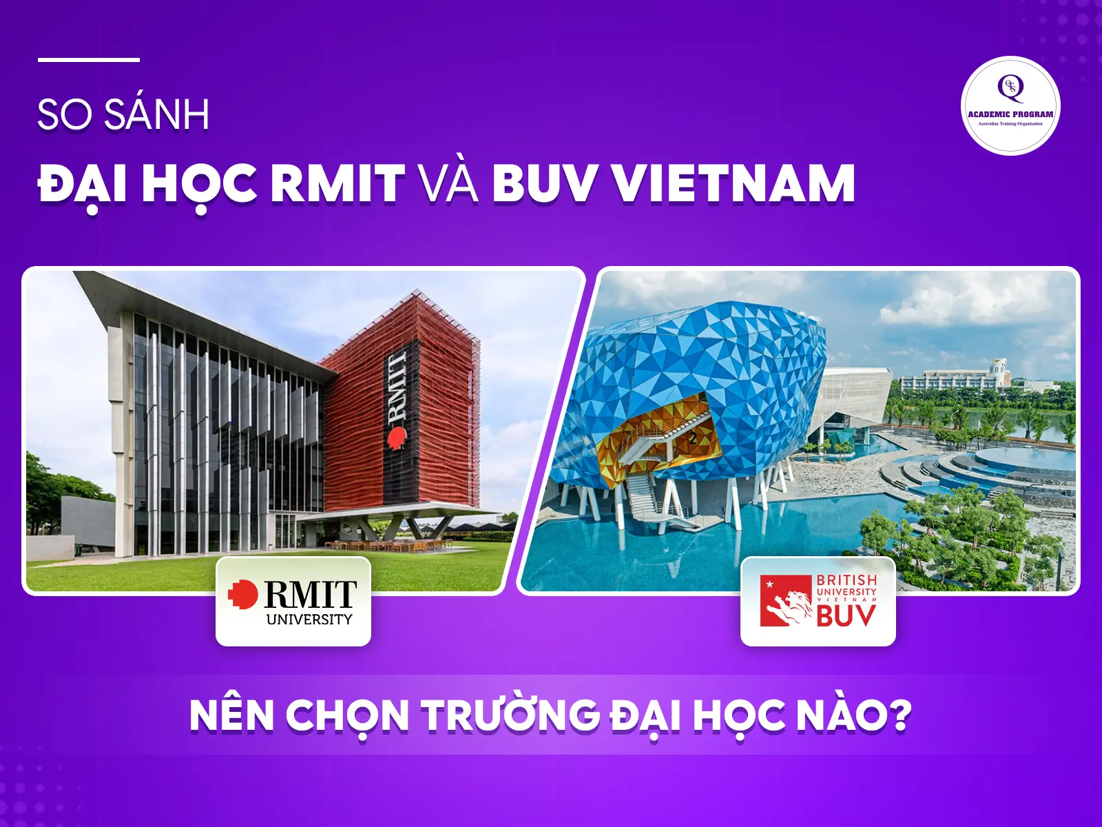 so sanh dai hoc rmit va buv So sánh Đại học RMIT và BUV