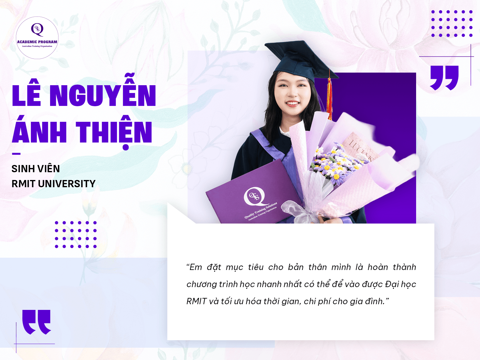 hoc vien le nguyen anh thien Học viên QTS Lê Nguyễn Ánh Thiện