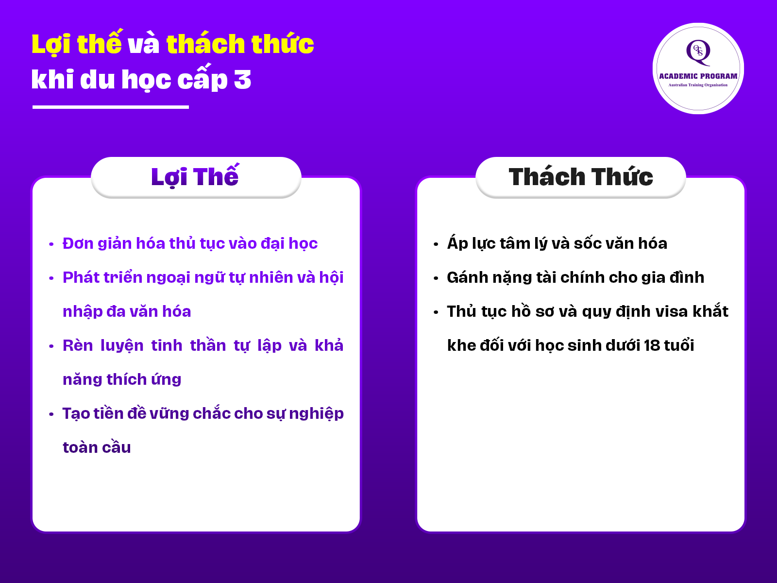 4 Ưu điểm và những thách thức khi du học cấp 3