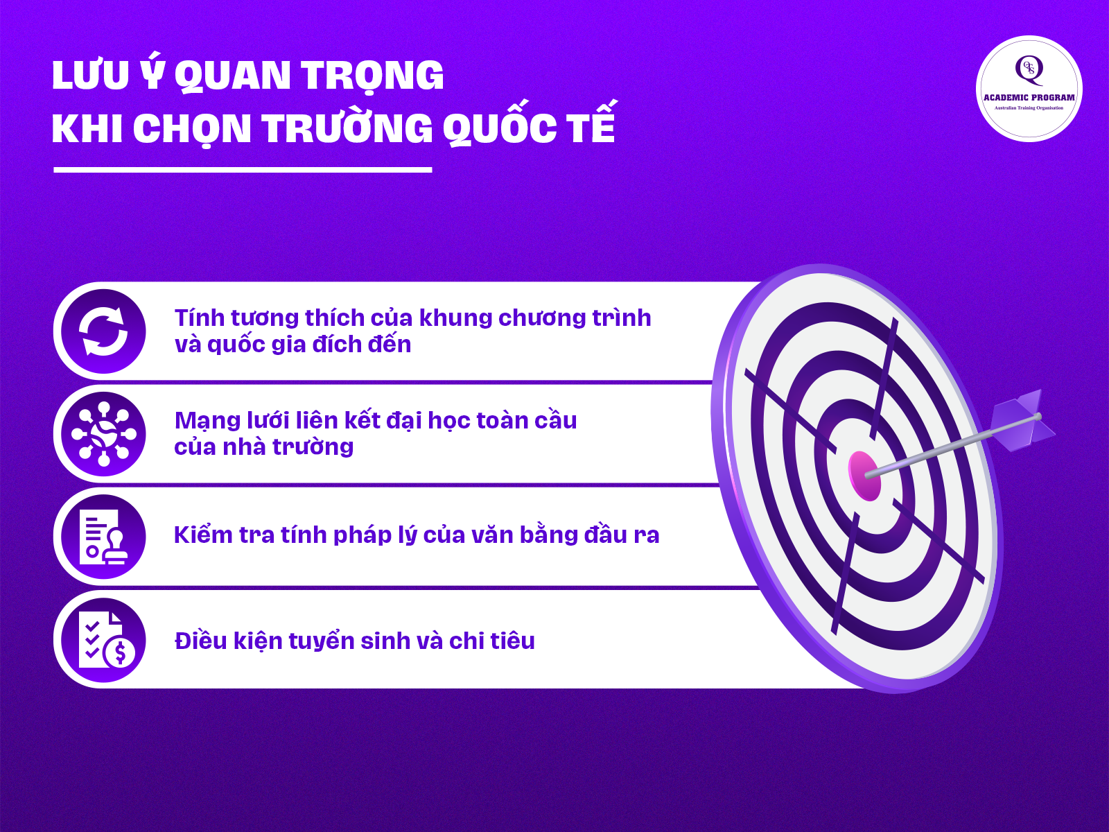 7 1 Những lưu ý quan trọng khi chọn chương trình học quốc tế