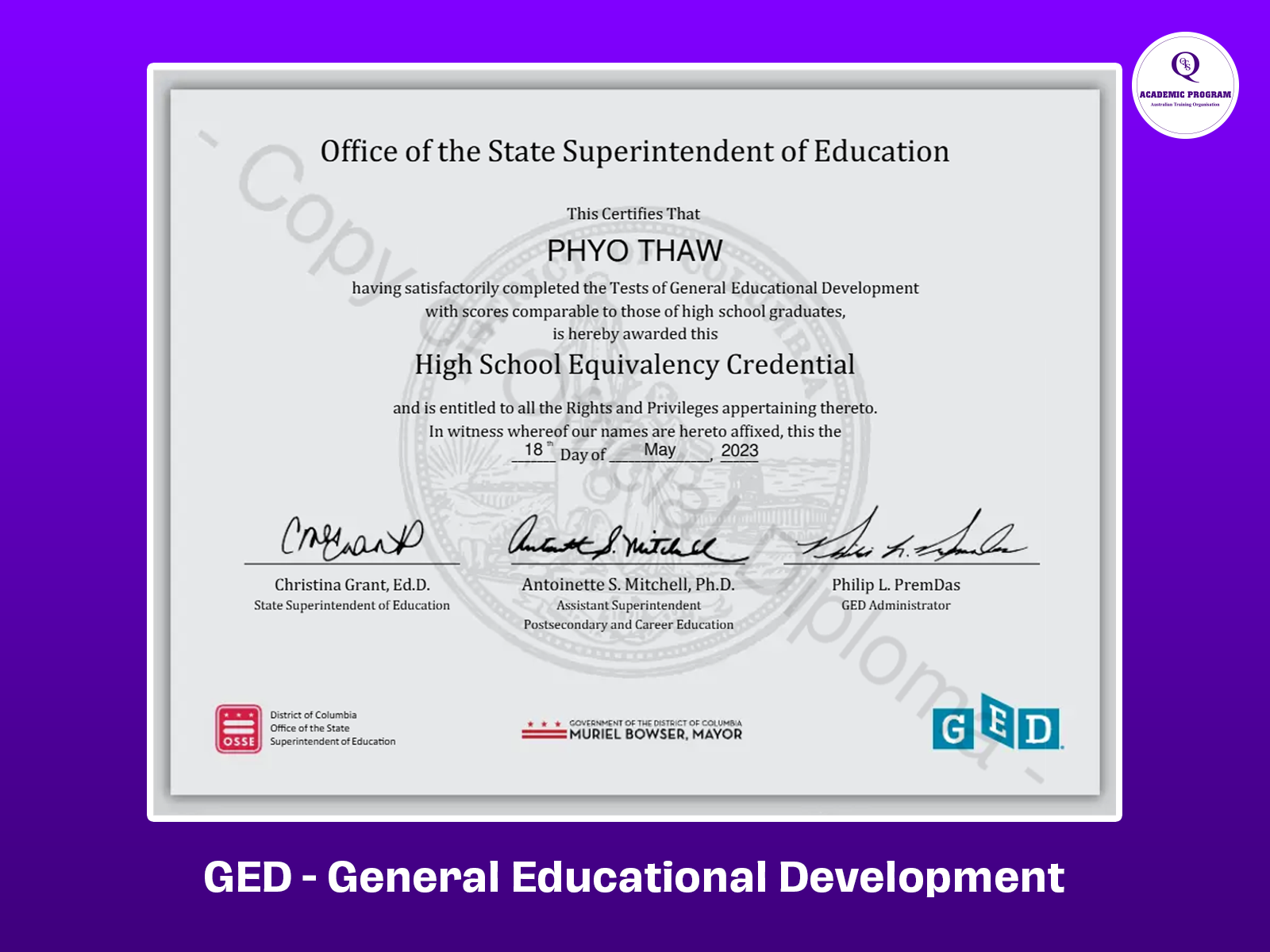 9 Tham gia ôn thi chứng chỉ GED (General Educational Development)